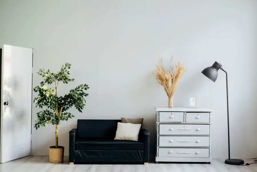 Strakke witte kamer